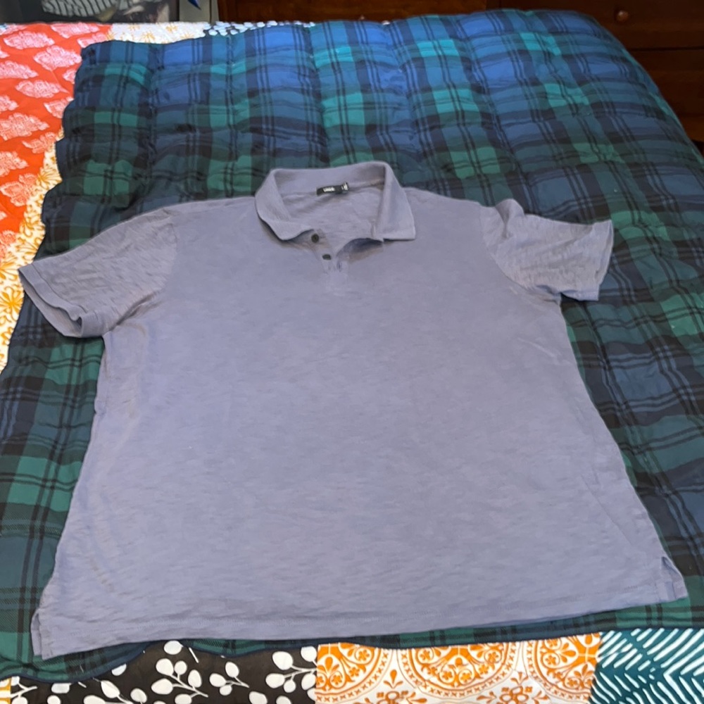 Mens XL Vince Polo shirt. 100% Peruvian cotton. Made in Peru.